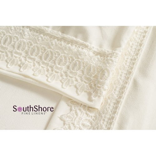 Southshore Fine Living, Inc. Southshore Fine Linens Vilano Lace Extra Deep Pocket Sheet Set