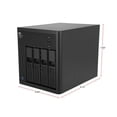 thumbnail image 2 of WD 16TB My Cloud EX4100 Expert Series for Mac/PC & iOS/Android - NAS (WDBWZE0160KBK-NESN), 2 of 5