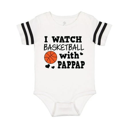 

Inktastic I Watch Basketball with Pappap Gift Baby Boy Bodysuit