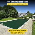 thumbnail image 2 of HCY Pool Safety Cover Fits 20x40ft Rectangle Inground Safety Pool Cover Green Mesh Solid Pool Safety Cover for Swimming Pool Winter Safety Cover, 2 of 6