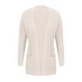 thumbnail image 4 of ShomPort Warm Knit Cardigan Sweaters for Women Open Front Long Sleeve Long Cardigan with Pockets, 4 of 6
