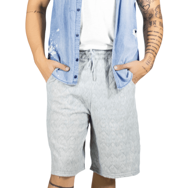 Short Hombre Casual Cintura Ajustable Detalles Texturizados Diseño Moderno