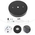 thumbnail image 1 of IFANLANDOR 1 Set Square Cover Plate for Light Fixtures in Black Metal, 1 of 8
