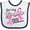 White and Navy, variant on Inktastic For My Grandma-Breast Cancer Awareness Boys or Girls Baby Bib