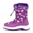 thumbnail image 2 of Nova Mountain Boys Girls Little Kids Winter Snow Boots NF-NFWB103-PurpleUnicorn-9, 2 of 6