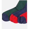 thumbnail image 3 of Polo Ralph Lauren Men's 3-Pack Ribbed Contrast Crew Socks, 3 of 4