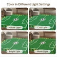 thumbnail image 7 of ODIKA 3'x5' Washable Accent Rug Pet Friendly, Non-Shedding Mat Soccer Centered Field Border Aglity Theme Decorations Motif Bold for Bedside, Nursery Room, 7 of 7