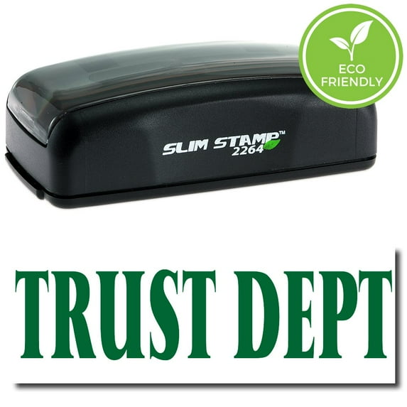 Large Pre-Inked Trust Dept Stamp with Red Ink