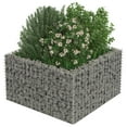 thumbnail image 5 of vidaXL Raised Garden Bed Raised Flower Bed Gabion Basket Galvanized Steel, 5 of 8