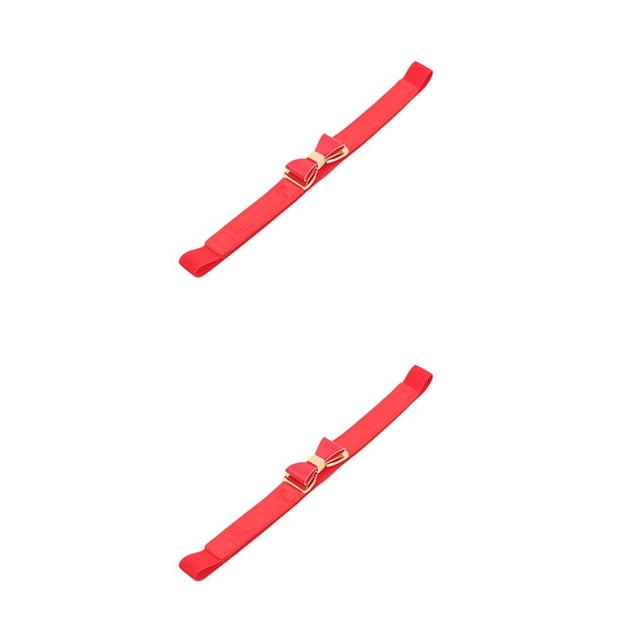 Qarigey Cinturón de cintura Nudo de lazo con correas de hebilla Cinturones para vestidos Chicas adolescentes Negro Type1 NO1