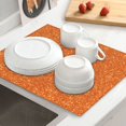 thumbnail image 6 of Goofa Dish Drying Mat Super Absorbent Drying Mat Large Dish Drying Mats for Kitchen Counter Easy Clean Dish Mat Kitchen Drying Mat 16" x 18" ( Orange Glitter ), 6 of 6