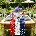 thumbnail image 4 of 4th of July Decorations - Patriotic USA Stars Table Runner for Home | Memorial Day Decorations - 250th Anniversary Fourth of July Accessories Decor Party Supplies Indoor, 4 of 7