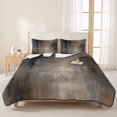 thumbnail image 3 of King Quilt Set 96''x106'', Brown Lightweight Summer Bedspread Coverlet Set with 2 Pillow Shams, Modern Abstract Art Ombre Oil Painting Breathable All Season Quilt Bedding for Bedroom/Guest Room, 3 of 9