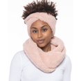 thumbnail image 1 of Jenni Solid Sherpa Headband, Blush, 10″x 4″, 1 of 1