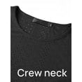 thumbnail image 4 of Women's Round Neck Loose Casual Top Lantern Sleeve Long Sleeve T-Shirt, 4 of 5