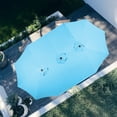 thumbnail image 3 of BPS 15FT Double Sided Dining Table Outdoor Umbrella with Base for Patio, Garden, Pool (Light Blue), 3 of 9