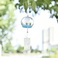 thumbnail image 1 of Japanese Style Handmade Glass Wind Chimes Romantic Cherry Blossom Bell-a2-, 1 of 2