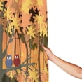 thumbnail image 4 of XMXY Cartoon Forest Animals Owls Bird Long Shower Curtains, Waterproof Weighted Thick Bathroom Curtain with 12 Plastic Hook, 72x72 Inch, 4 of 8
