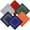Aqua ,Blue, Forest , Red , Orange, Navy, variant on Unisex 100% Cotton Multi-Purpose Bandana Head Wrap Multi-Packs, Digital Camo, 4 Pieces