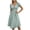 Green, variant on Women's Floral Boho Ruffle Summer Midi Dress Puff Sleeve Sweetheart Neckline Smocked Flowy Dresses