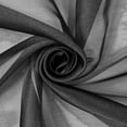 thumbnail image 2 of Crystal Organza (59/60 Inch) Fabric Sheer Lightweight Poly Nylon By The Yard For Costumes & Crafts - Black (5 Yards), 2 of 2