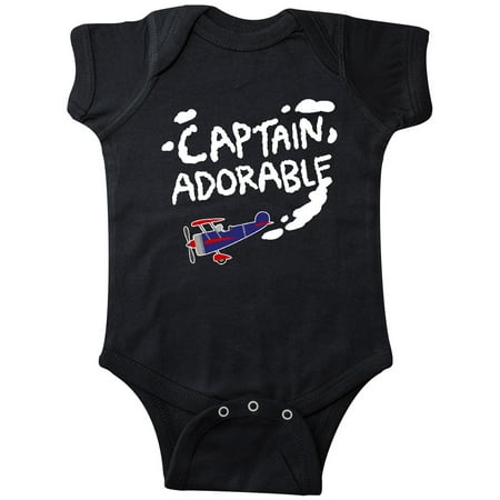 

Inktastic Captain Adorable Plane Gift Baby Boy or Baby Girl Bodysuit
