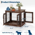 thumbnail image 2 of 31.5 x 23.62 x 25.98-pulgada dog house cage side end para small y medium dogs, 2 of 7