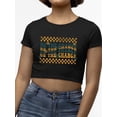 thumbnail image 3 of Positivity Be The Change Crop Tee Women's -SelectDesign Designs, 3 of 4