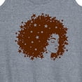 thumbnail image 3 of Instant Message - Starry Afro Woman - Women's Racerback Tank Top, 3 of 6