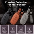 thumbnail image 3 of Key Fob Cover Compatible with Nissan Rogue Sentra Kicks Altima 2025-2026 Keychain Case Holder Protector,F-Orange (5-BTN), 3 of 9