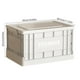 thumbnail image 3 of Caja de almacenamiento plegable grande de 43 x 28,5 x 24,5 cm, ideal para organizar ropa y juguetes, de plástico impermeable con diseño apilable y estable para dormitorio y sala de estar., 3 of 8