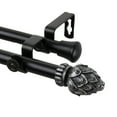 thumbnail image 2 of Bud Double Curtain Rod 28-48 inch - Black, 2 of 2