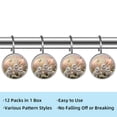 thumbnail image 3 of Imobaby 12 Pcs Metal Shower Curtain Hooks Rust Proof for Shower Curtain Liner - Little Rabbit Basking in the Sun, 3 of 8
