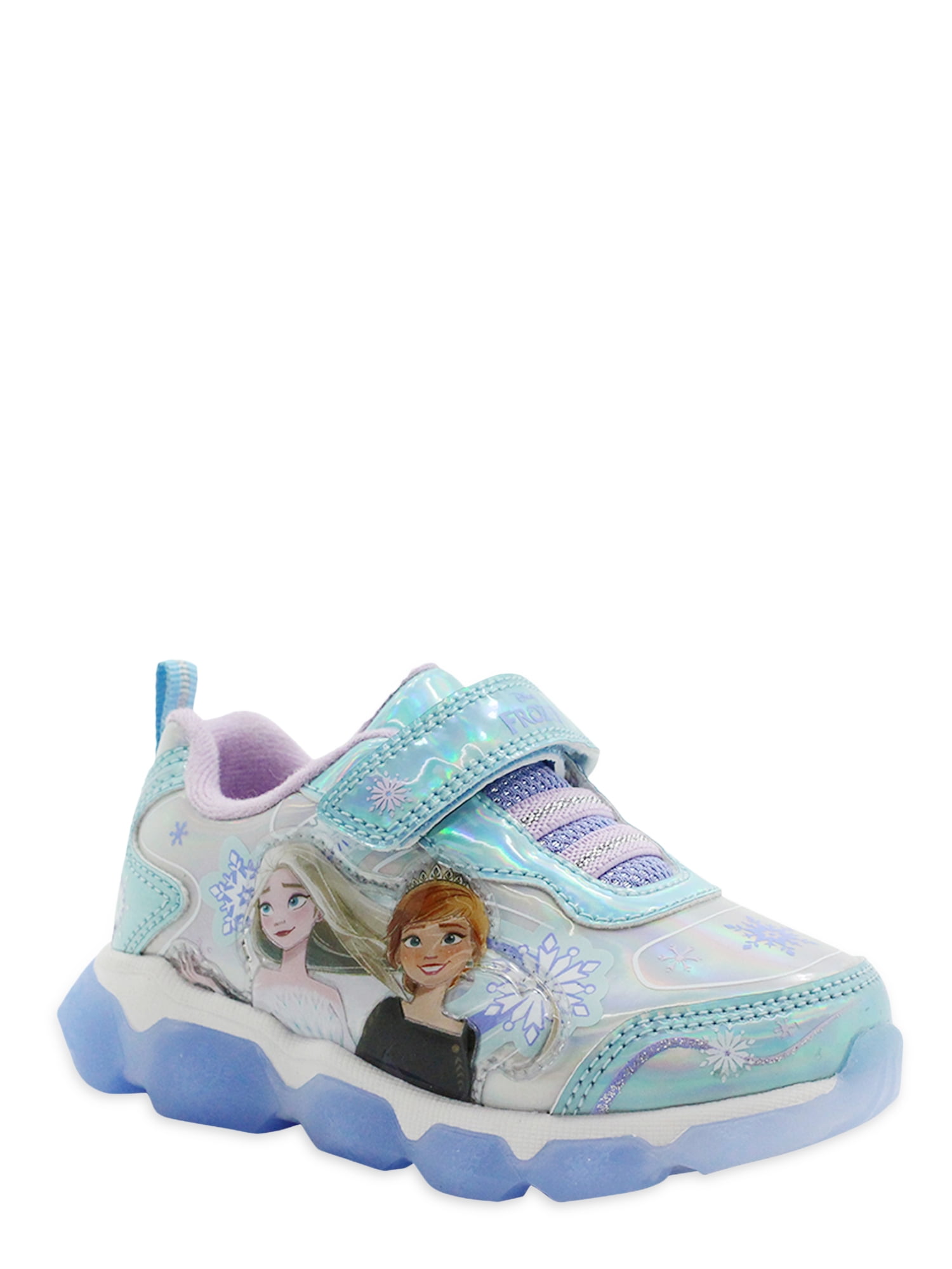 Disney Frozen 2 Toddler Girls Blue Light Up Shoes Size 12 Anna And Elsa 