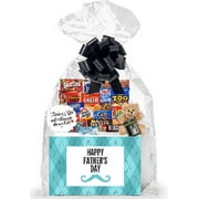 Best Dad Happy Father's Day / Birthday Dad Appreciation Thinking of You Cookies, Candy & More Care Package Assortment Variety Gift Box Bundle Set