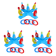 thumbnail image 2 of Juego Lanzamiento Bolos PVC Suministros Inflables Ligeros para Fiestas en La Playa () Azul, 2 of 6