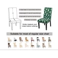 thumbnail image 2 of Christmas Chair Covers for Dining Room Set of 6 Green Christmas Tree Dining Chair Protectors 6 Pcs Stretch Removable Washable Chair Slipcovers 6 Pack for Winter Xmas Holiday Home and Party Decor, 2 of 6