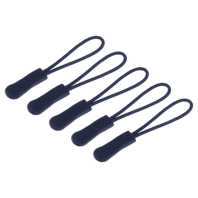 Unique Bargains Navy Blue Cord Extension Zipper Pulls 20 Pack