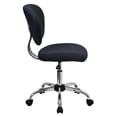 thumbnail image 4 of Pemberly Row Chaise de Bureau Pivotante Moderne à Dossier Mi-Haut en Maille, Gris, 4 of 6
