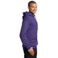 thumbnail image 3 of Port & Company Core Fleece Pullover Hooded Sweatshirt-M (Heather Purple), 3 of 6