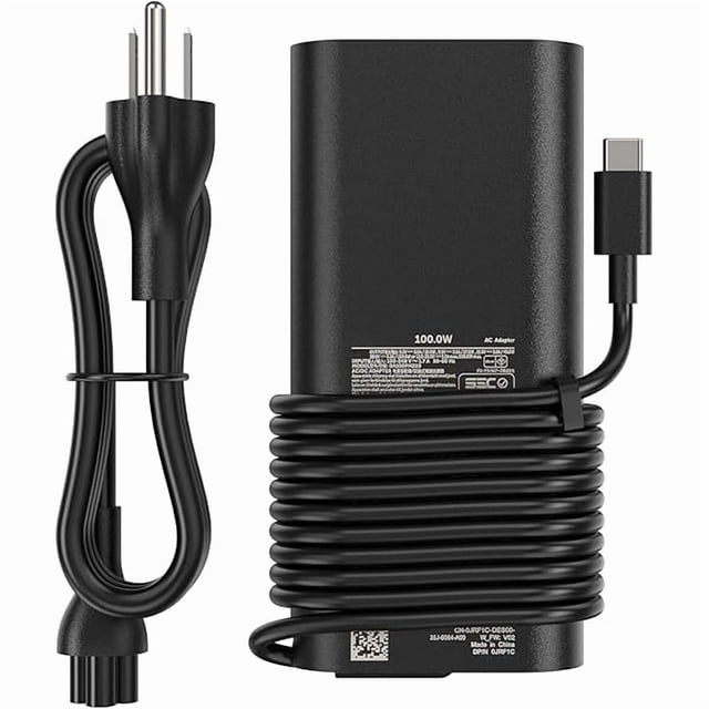 wonima11 100W USB-C Laptop Charger Compatible with Dell Precision 5680 3580 3581 Latitude 5340 7640 7340 5440 5540 9440 Inspiron 14Plus 7440 XPS13 13Plus 15Plus 7430 7420 7430 5431 7425 7620 2-in-1