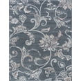 thumbnail image 3 of Madison Transitional 4' x 5' Dark Gray Polypropylene Indoor Area Rug, 3 of 9