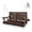 4 ft Deep Brown, variant on Innovaze 5 ft Outdoor Wooden Porch Swing with Cupholders, Heavy Duty 880 lbs for 3 Seater, All-Weather resistant, Brown