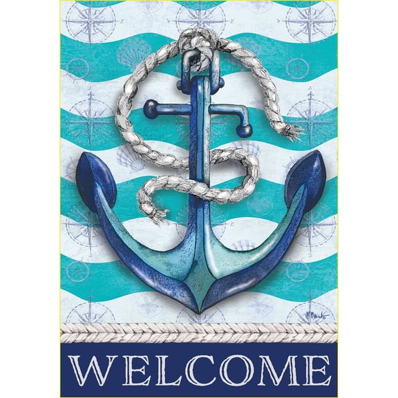 Briarwood Lane Everyday Garden Flag 12x18 For Outdoor Welcome Anchor Garden Flag Flags For Outside