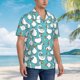 thumbnail image 3 of Fotbe Cartoon Funny Goose Camisa Hawaiana para Hombre Unisex – Camisa Casual de Verano con Botones de Manga Corta de Algodón y Lino,Large, 3 of 7