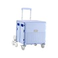 thumbnail image 2 of Carrito de compras plegable shamjiam Carrito utilitario de almacenamiento Azul, 2 of 8