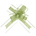 thumbnail image 1 of Unique Bargains 10pcs 11 Inch Extra Large Pull Bow Gift Wrapping Big Organza Bows Ribbon Army Green for Wedding Baskets Presents, 1 of 6
