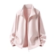 thumbnail image 3 of RongHuan Men's Casual Jacket Fleece Zip Up Coats Outdoor Hiking Jackets Fashion Stand Collar Soft Warm Outerwear, 3 of 8