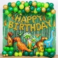 thumbnail image 2 of Suministros para fiestas de cumpleaños de dinosaurios, de para niños, decoraciones para fiestas de dinosaurios, fiestas temáti Gloria globo de cumpleaños de dinosaurio, 2 of 8
