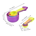 thumbnail image 3 of Rainbow Measuring Set Cup Scoop Cups for Baking Plastic Seasoning, 3 of 6
